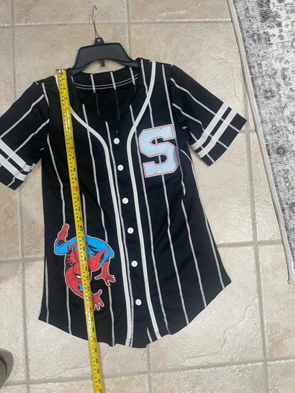Marvel Spider-Man Button Down Baseball Jersey OSFM In Excellent Condition - Picture 5 of 6